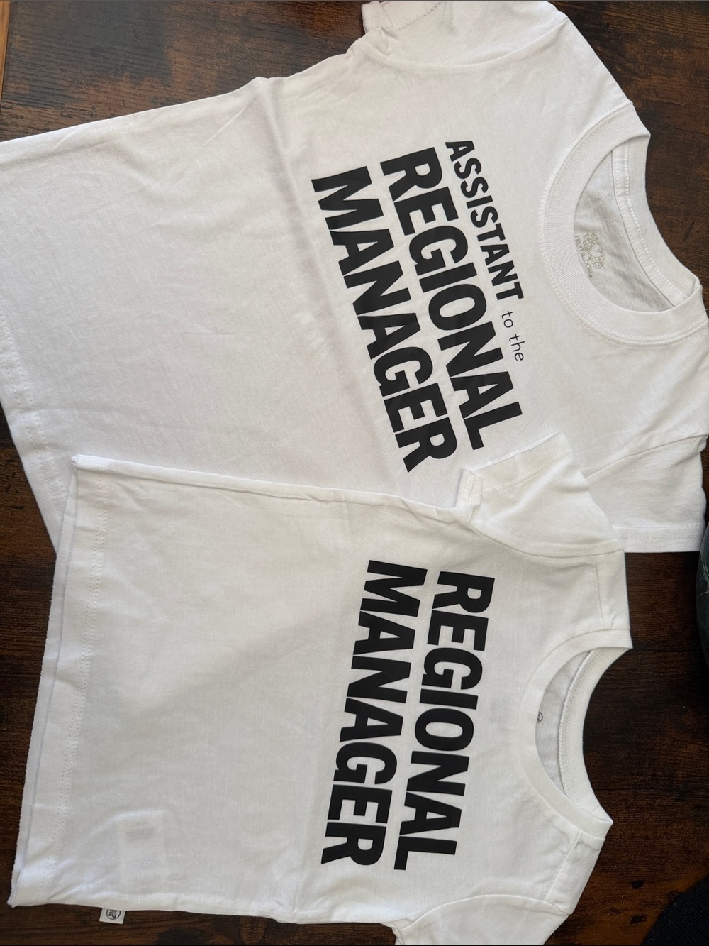 White Kids Matching 'Regional Manager' Tee